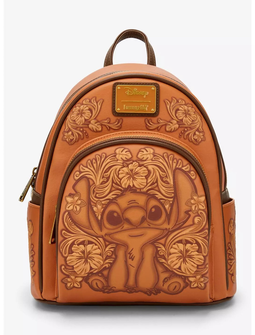 Loungefly Disney Lilo & Stitch Tonal Stitch Carving Mini Backpack