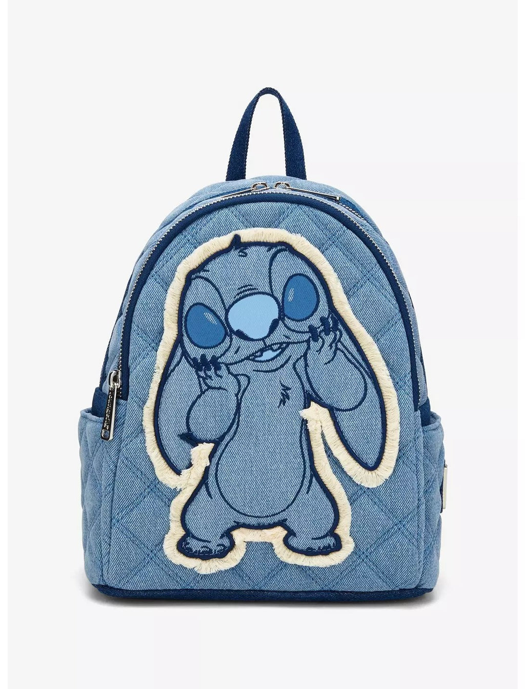 Loungefly Disney Lilo & Stitch Denim Patchwork Mini Backpack