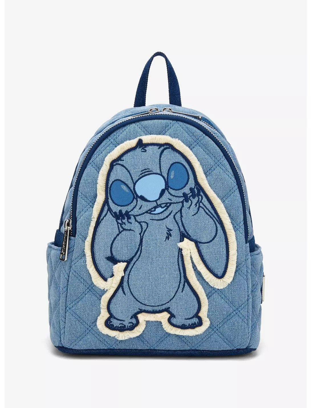 Loungefly Disney Lilo & Stitch Denim Patchwork Mini Backpack