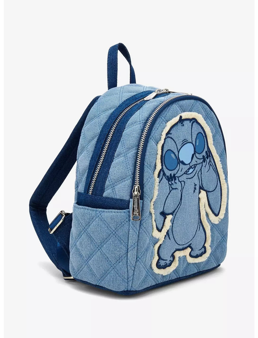 Loungefly Disney Lilo & Stitch Denim Patchwork Mini Backpack