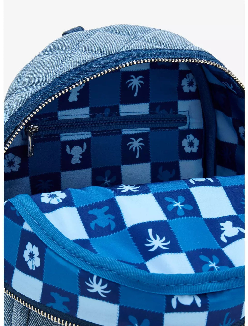 Loungefly Disney Lilo & Stitch Denim Patchwork Mini Backpack