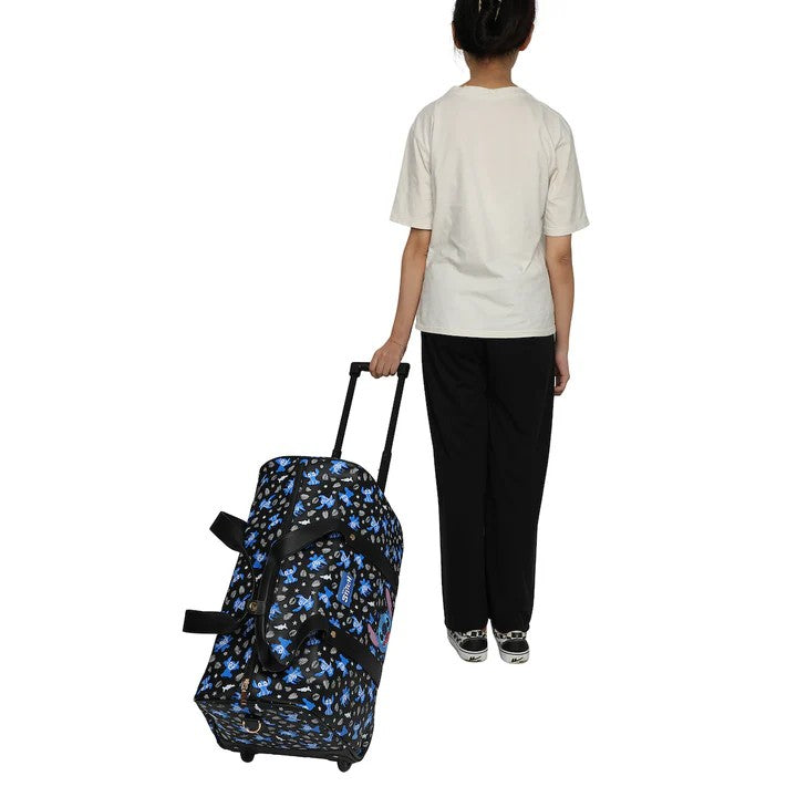 BioWorld- Lilo & Stitch 17-Inch Wheeled Duffle Bag - Officially Licensed Travel Companion