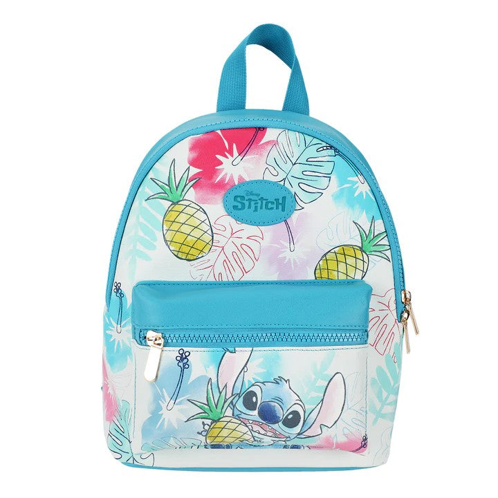 BioWorld- Lilo & Stitch Stitch With Pineapple Faux Leather 11.5" Mini Backpack