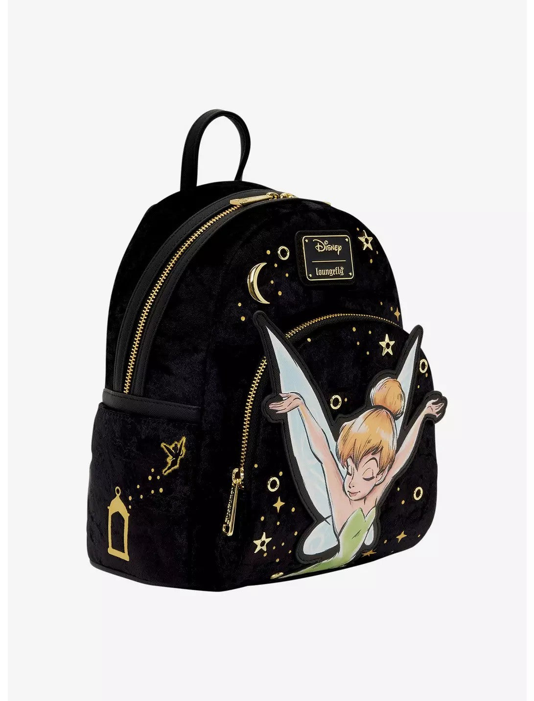Loungefly Disney Peter Pan Tinker Bell Pixie Dust Velvet Mini Backpack