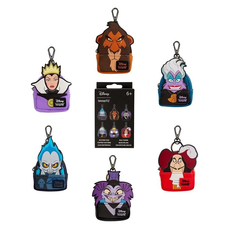 Loungefly Disney Villains Cosplay Mystery Mini Backpack Bag Charm