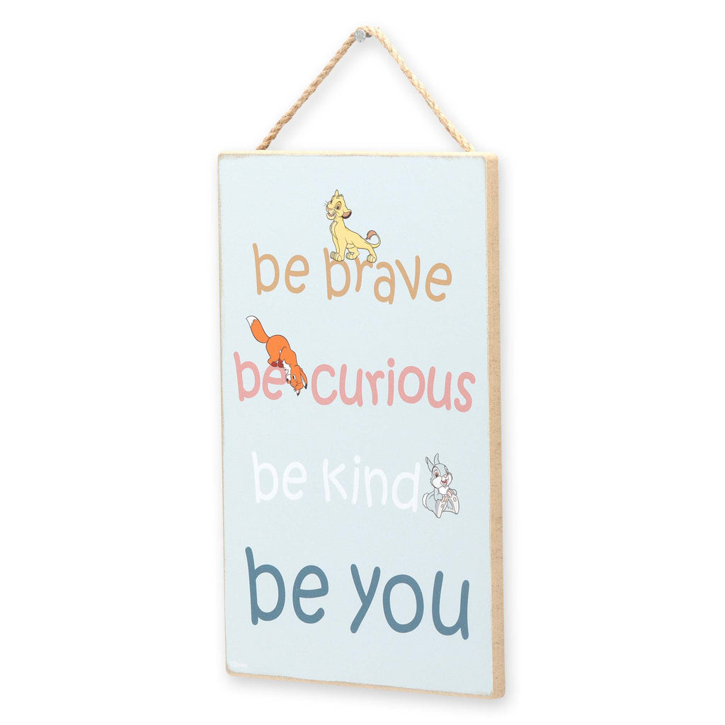Simba, Tod, & Thumper Be You Hanging Wood Wall Decor: Wood