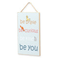 Simba, Tod, & Thumper Be You Hanging Wood Wall Decor: Wood