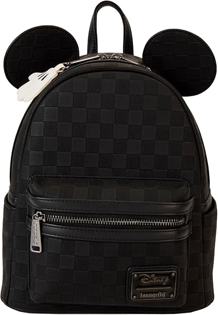 Loungefly Mickey Mouse Checkered Texture Mini Backpack