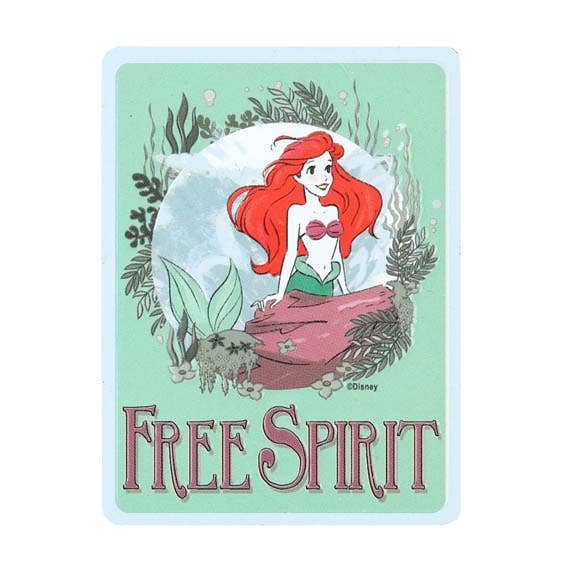Ariel Free Spirit Embossed Metal Magnet: Tin