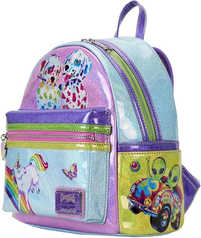 Loungefly Lisa Frank Color Block Mini Backpack