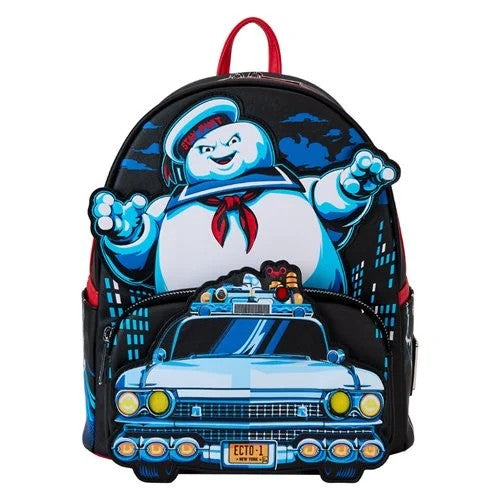 Loungefly Ghostbusters Stay Puft Ecto-1 Light-up Mini-Backpack