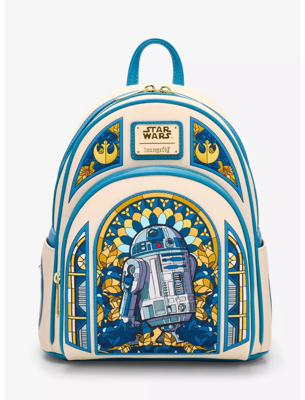 Loungefly Star Wars R2-D2 Stained Glass Portrait Mini Backpack